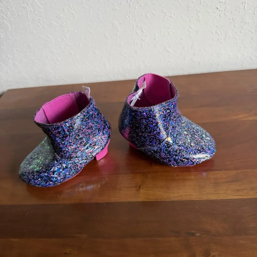 Build A Bear Pink Purple Glitter Honey High Heel Boots Shoes 2022 For Plush Toy